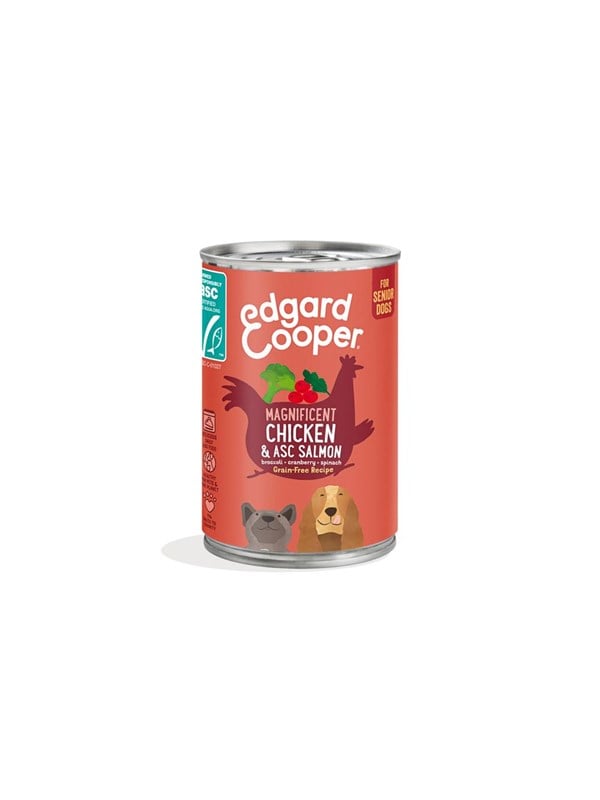 Edgard Cooper - Chicken & ASC Salmon Senior Wet food 400gr