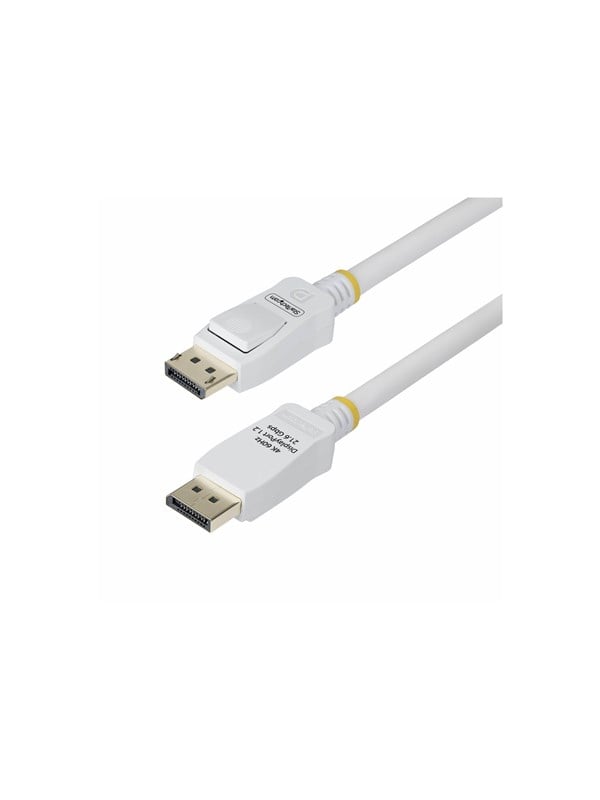 StarTech.com 6ft White VESA Certified DisplayPort 1.2 Cable with Latches - DisplayPort cable - DisplayPort to DisplayPort - 1.8 m