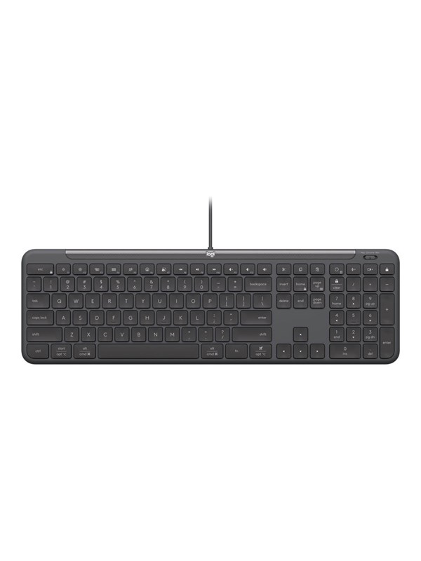 Logitech Signature Slim Wired K620 for Business - Tastaturen - Englisch - Grau