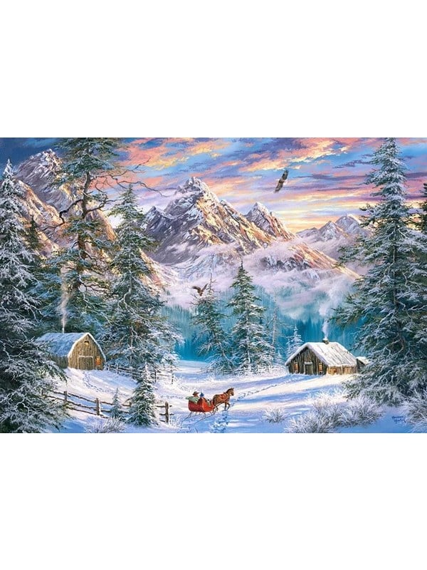 Castorland Mountain Christmas 1000