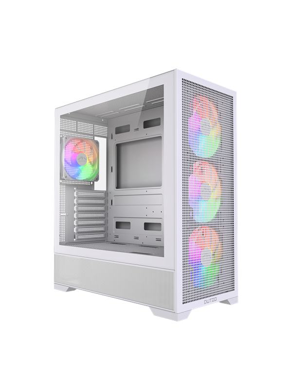 DUTZO C740 Airflow ARGB - Gehäuse - Miditower - Weiß