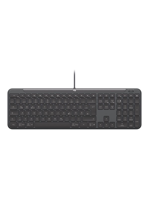 Logitech Signature Slim Wired K620 for Business - Tastaturen - Deutsch - Grau