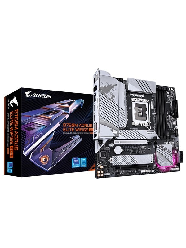 Gigabyte AORUS B760M ELITE WIFI6E GEN5 (LGA 1700, Intel B760, mATX), Mainboard - Bild 5