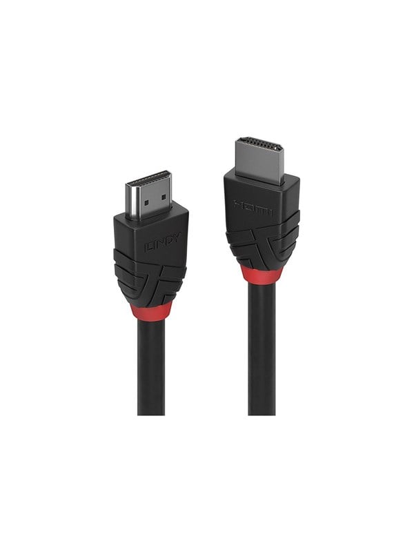 4002888364744 - - 5 Meter High Speed Black Line hdmi 20 Black Line Kabel mit Ethernet 4k@60Hz 18G 3D 1080p hdcp 22 120Hz 144Hz hdr arc cec atc zertifiziert
