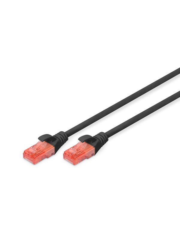 DIGITUS CAT 5e U-UTP Patch Cord - 05m - Schwarz - 2m