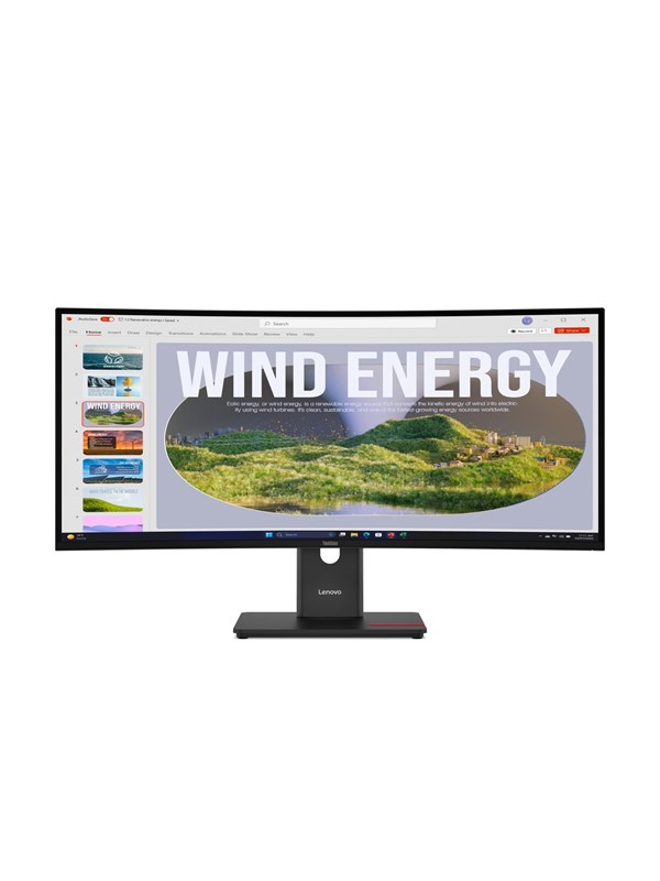 34 Lenovo ThinkVision T34WD-40 - 3440x1440 UWQHD - 120Hz - VA - 100W USB-C
