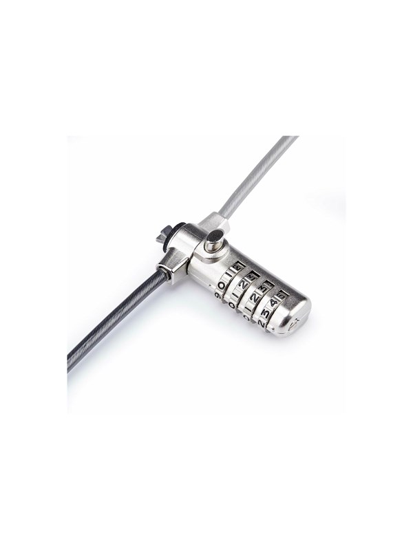 StarTech.com Slim Lock Noble Wedge Slot Compatible 6.6ft Locking Cable - security cable lock - TAA Compliant