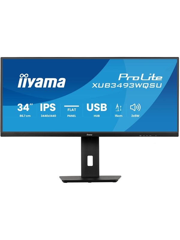 Image of 34" iiyama ProLite XUB3493WQSU-B6 - 3440x1440 - 120Hz - IPS