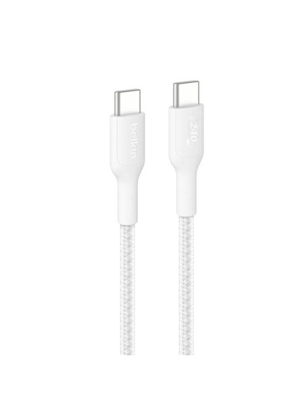 Belkin USB-C to USB-C 240W 20 - Braided PCR - 3m - White