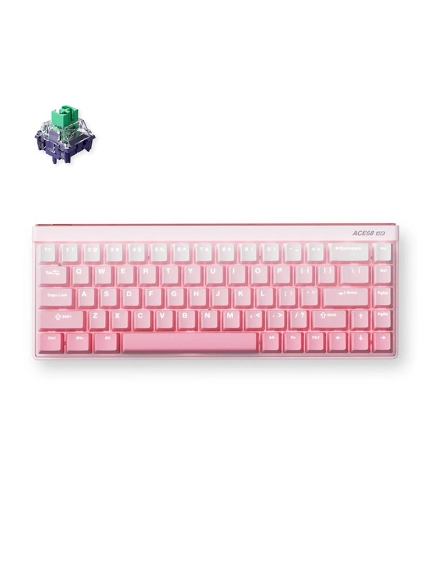 MCHOSE Ace 68 Air Kailh Magnetic God Hall Effect - Gaming Tastaturen - ohne Numpad - Englisch (US) - Pink