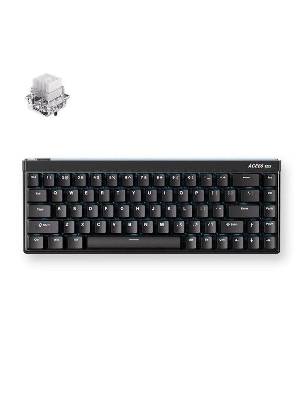 MCHOSE Ace 68 Air Mount Tai Magnetic Hall Effect - Gaming Tastaturen - ohne Numpad - Englisch (US) - Schwarz