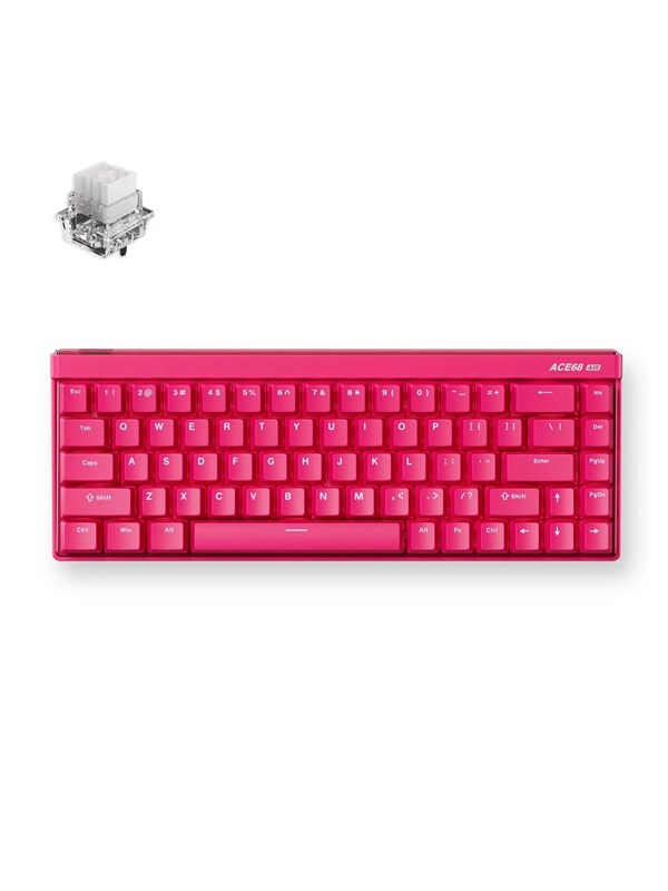 MCHOSE Ace 68 Air Mount Tai Magnetic Hall Effect - Gaming Tastaturen - ohne Numpad - Englisch (US) - Rot