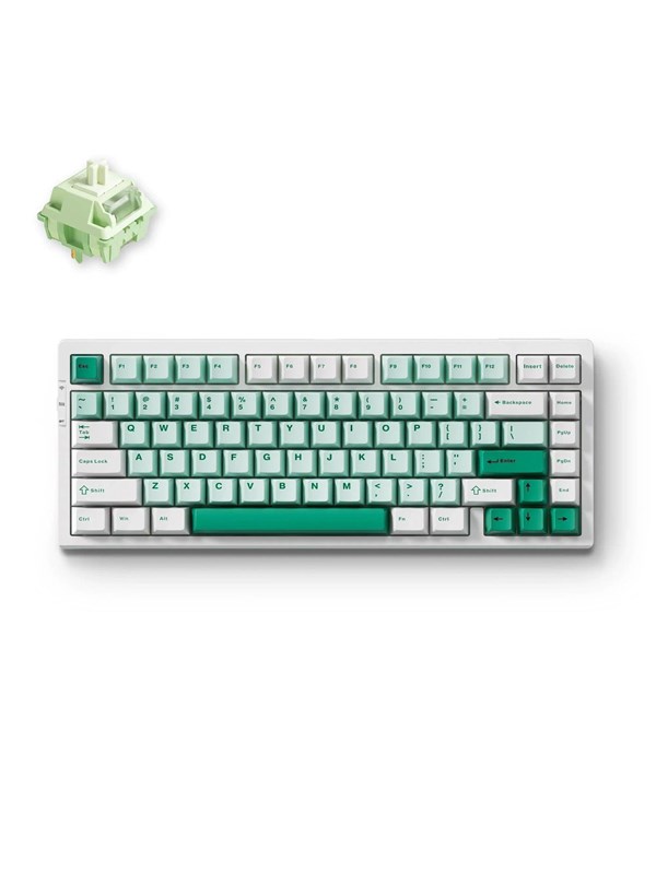 MCHOSE G75 Pro Wireless Gasket Mounted (Green - Huano Matcha Latte V2) - Gaming Tastatur (TKL) - 75% - Englisch (US) - Grün