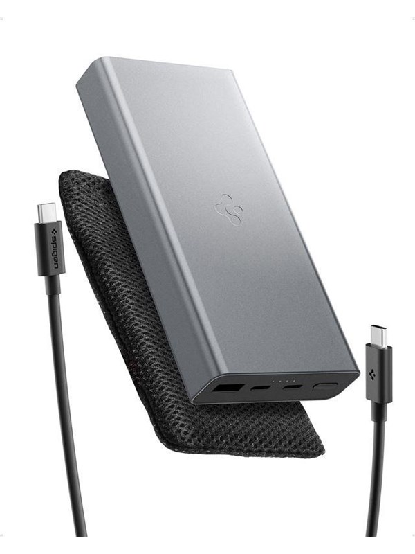 Spigen Essential 20 -000mAh 30W Portable Charger - gray EA3020 - 20000 mAh