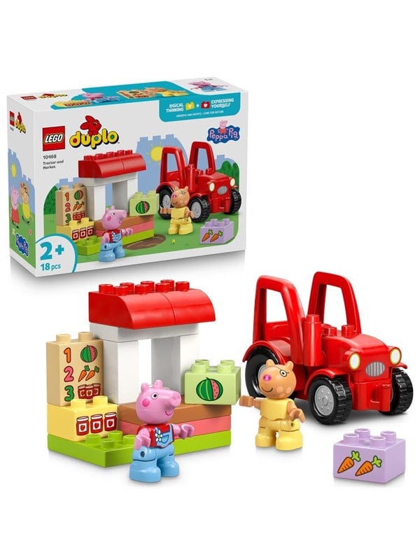 Image of LEGO DUPLO 10468 Traktor und Marktstand