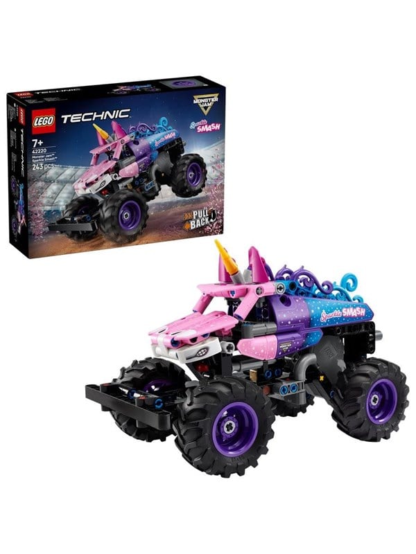 LEGO Technic 42220 Monster Jam Sparkle Smash mit Rckziehmotor