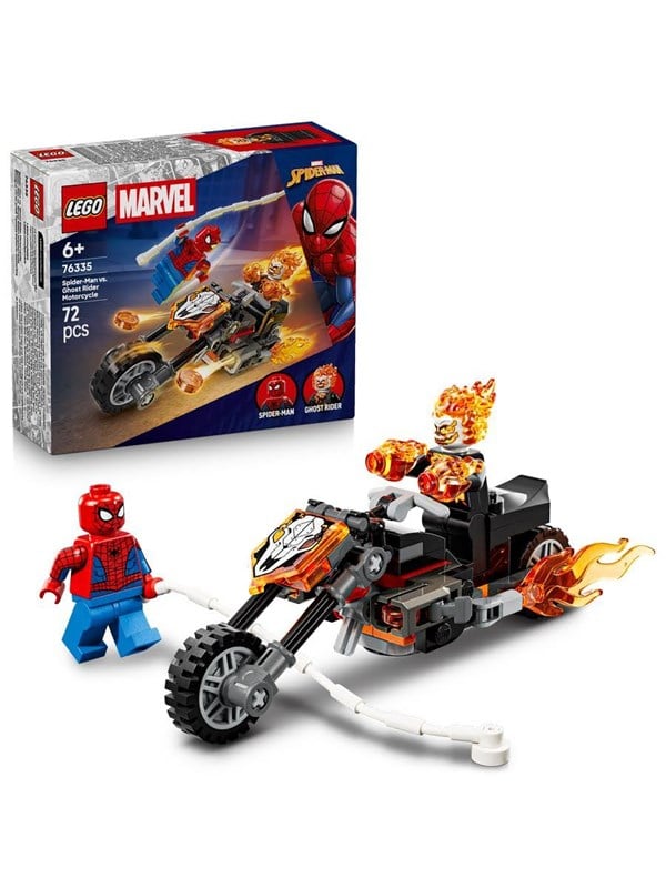 LEGO Marvel 76335 Spider-Man vs Ghost Rider auf seinem Motorrad