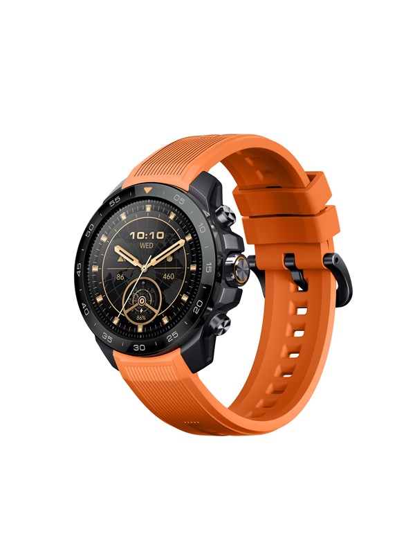 Mibro GS Explorer S GPS NFC 47.8mm AMOLED Schwarz/Grau/Orange L 10ATM SpO2 Pulsmonitor