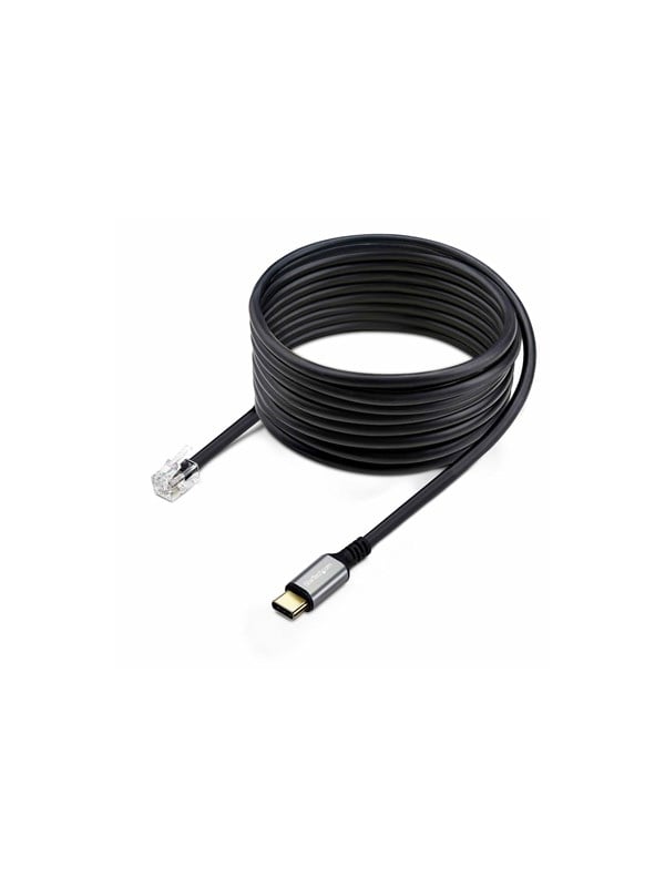 StarTech.com USB-C to RJ9 Adapter for Office Phone Handset or Wired/Wireless Headset Use Existing Landline Hardware 6ft/1.8m For Laptop/Desktop Computer/Mobile - headset adapter - 1.8 m