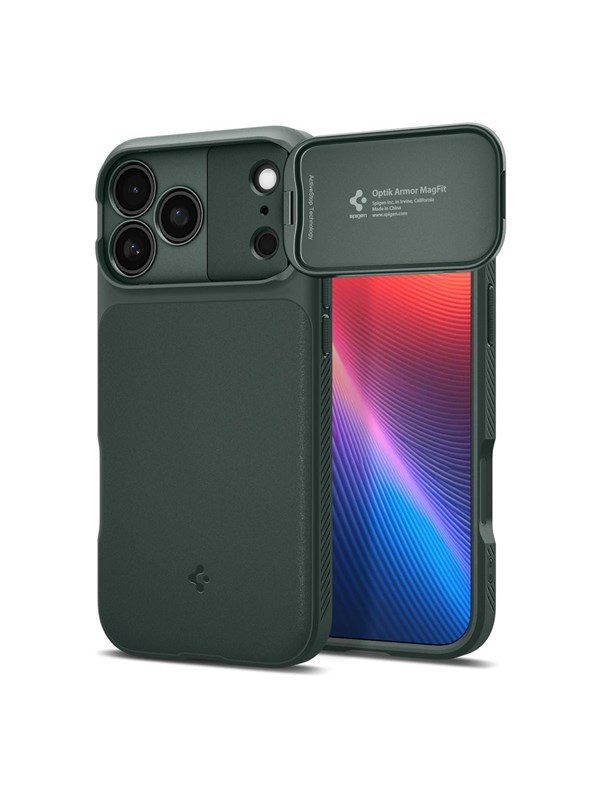 Spigen Optik Armor MagSafe - abyss green - iPhone 17 Pro Max