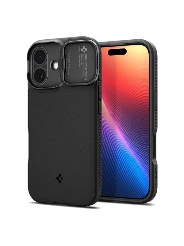 Spigen Optik Armor MagSafe - black - iPhone 17