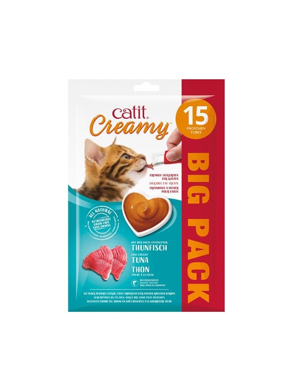 Catit catit cremiges premium Leckerli fr Katzen Thunfisch 15x