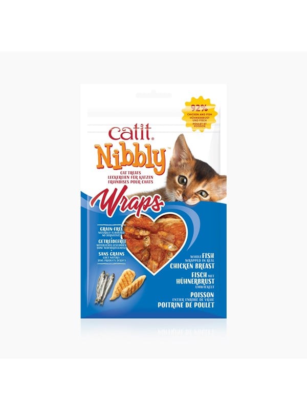 Catit catit nibbly wraps Leckerli fr Katzen Huhn  fi