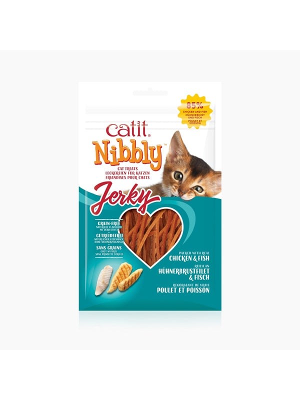 Catit catit nibbly jerky Leckerli fr Katzen Huhn  fi