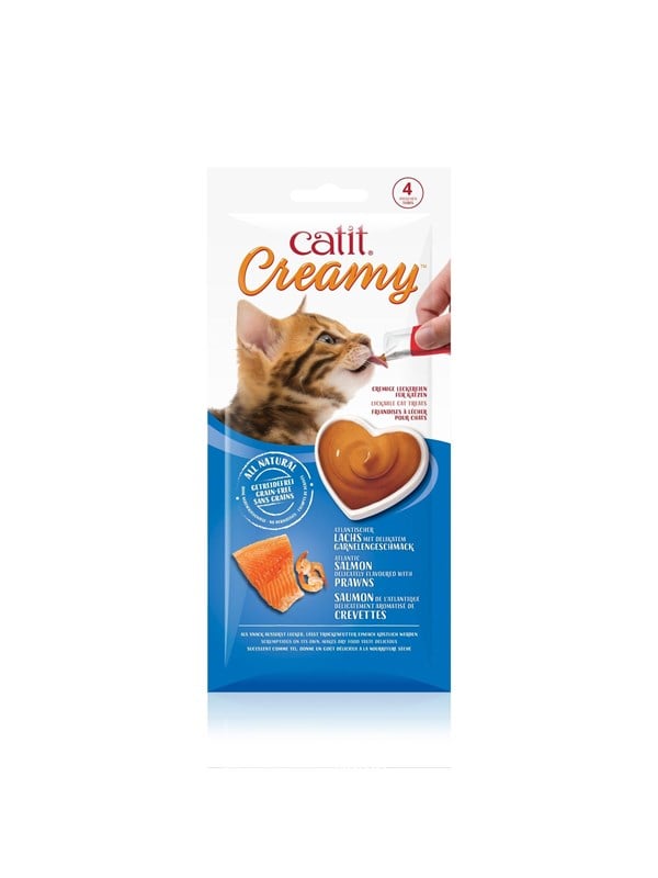 Catit catit creamy premium Leckerli fr Katzen Lachs wit