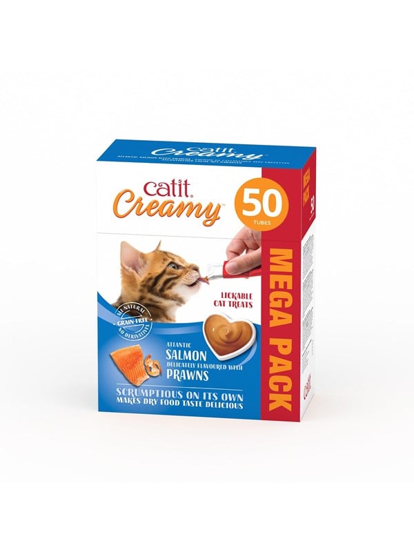 Catit catit creamy premium Leckerli fr Katzen Lachs wit