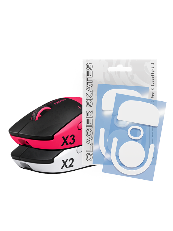 Threepointzero Glacier Skates - for Logitech G Pro X Superlight 2 Superstrike