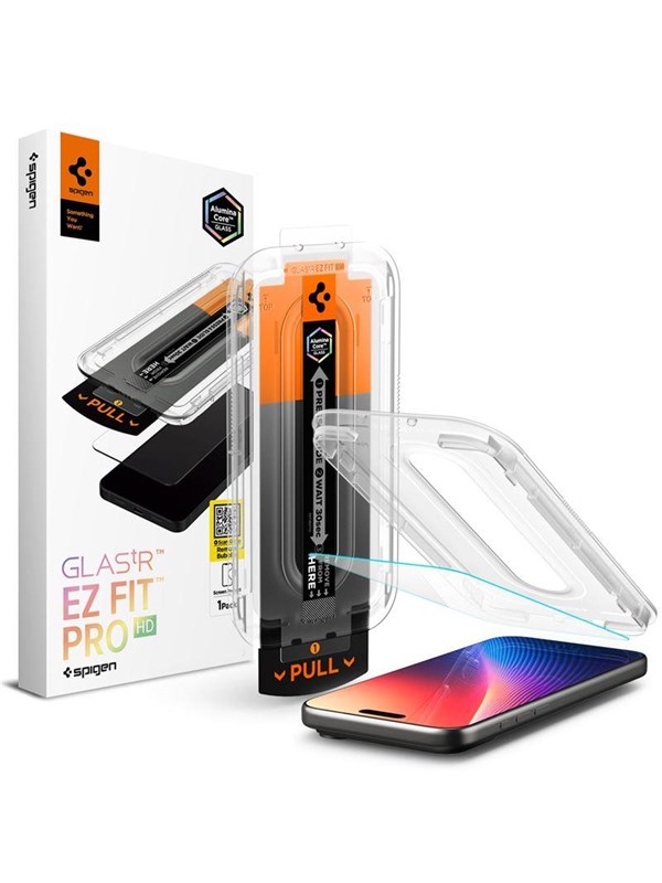 Spigen EZ Fit Glas.tR mit Installation Tray - 1er Pack für das Apple iPhone 17 Pro - Image 5