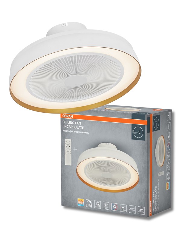Osram Ceiling Fan Compact 3000lm 49W/CCT 480mm white