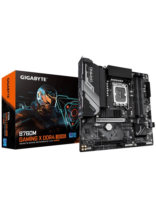 Image of GIGABYTE B760M GAMING X DDR4 GEN5 Mainboard - Intel B760 - Intel LGA1700 - DDR4 RAM - Micro-ATX