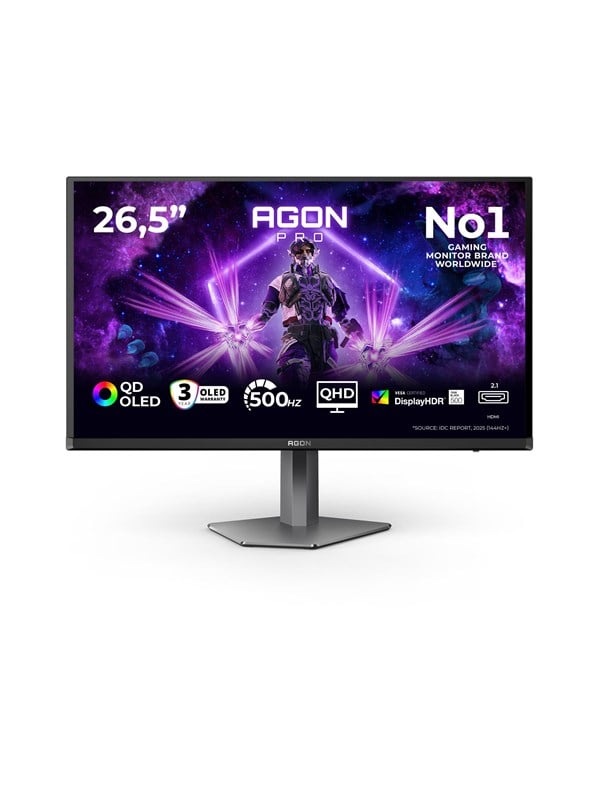Image of 26.5" AOC AGON PRO AG276QKD2 - 2560x1440 (QHD) - 500Hz - QD-OLED