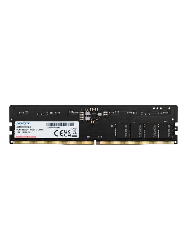 A-Data UDIMM DDR5-5600 - 16GB - CL46 - Single Channel 1 pcs - Schwarz
