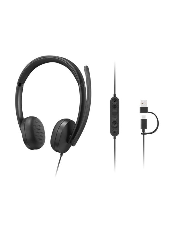Image of Lenovo Wired VoIP Headset 5000 (Teams) USB-C
