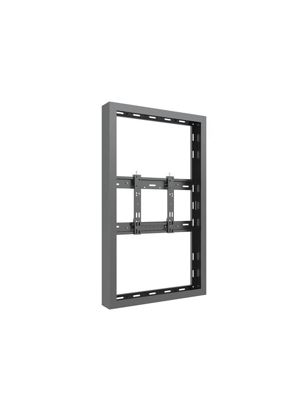 Multibrackets M Pro Series enclosure - low profile - for flat panel - black (RAL 9005) - Max 25 kg - recommended for 46"
