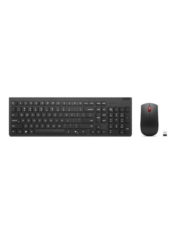 Lenovo Essential Wireless Combo Gen 2 - keyboard and mouse set - QWERTZ - German - black Input Device - Tastatur & Maus Set - Deutsch - Schwarz