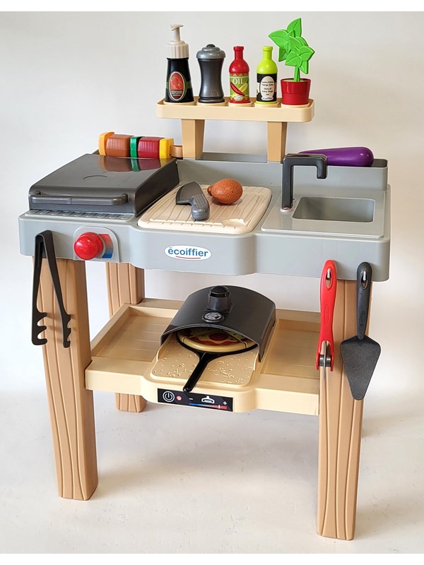 Ecoiffier Summer Kitchen with Barbecue and Pizza Oven 27pcs.