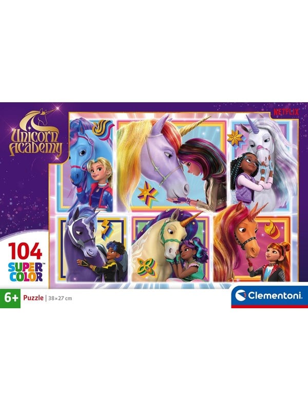 Clementoni Puzzle Unicorn Academy - 6 Portraits 104pcs. Boden