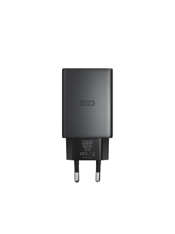 Nomad AC Adapter - 40W  Slim  Carbide  EU