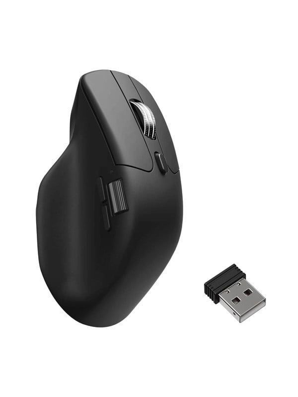Keychron M6 Silent - Light 86g Wireless 8K - Ergonomische Maus (Schwarz)
