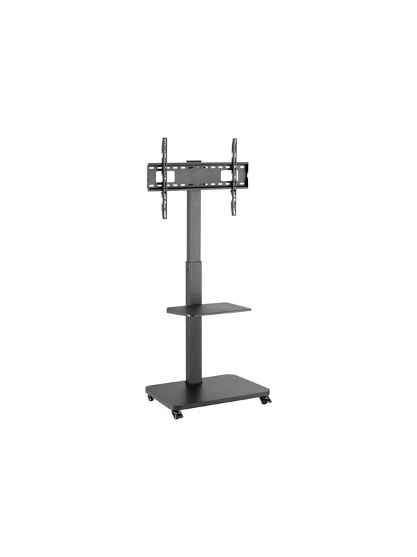 Gembird TV floor stand with caster wheels 37 - 75 bl - Max 40 kg - recommended for 75