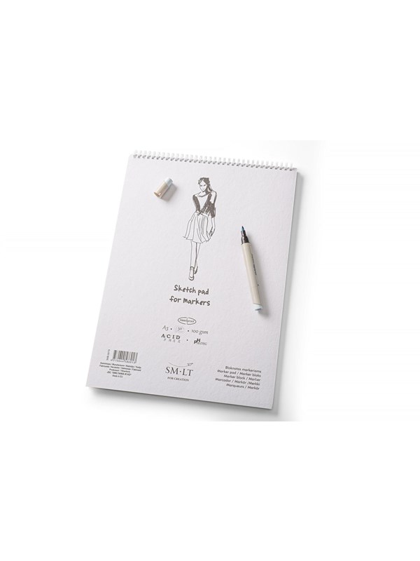 SMLT Drawing pad MARKER paper A3 100g