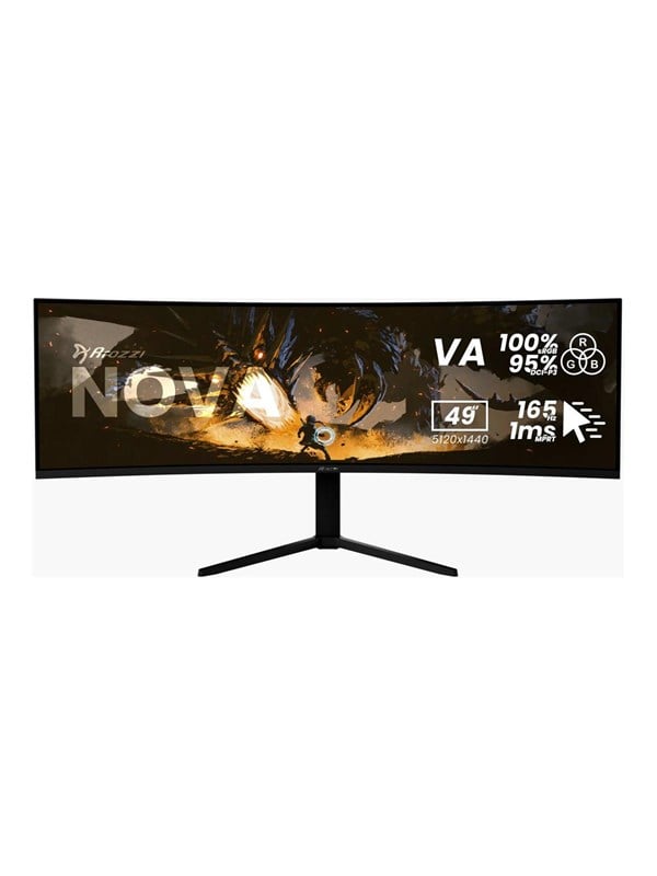 Image of 49" Arozzi Nova Curved computer monitor
