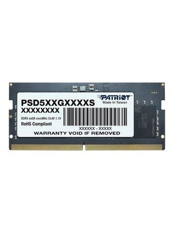 Patriot Signature Line SODIMM DDR5-5600 - 8GB - CL46 - Single Channel 1 pcs - Schwarz