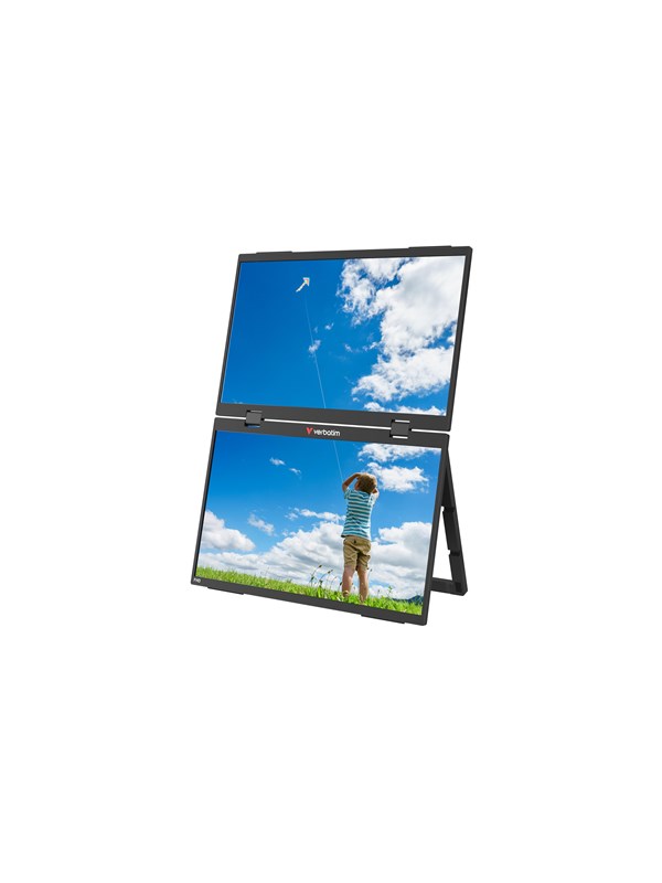 Image of 15.6" Verbatim Portable 15.6" FHD Dual Monitor Essentials