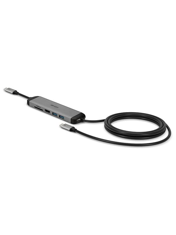 Lindy USB 32 Type C Laptop Micro Dock with 14m USB PD Charging Cable