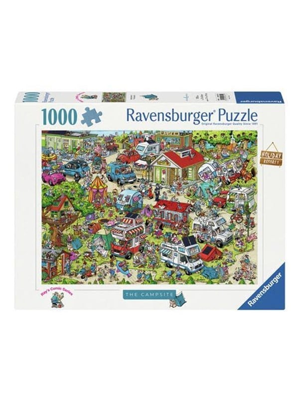 Ravensburger Jigsaw Puzzle Holiday Resort 1 The Campsite 1000pcs 2D Puzzles